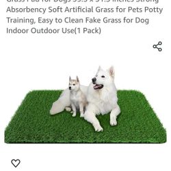 Grass Pad for Dogs 39.3 x 31.5 inches Strong Absorbency Soft Artificial Grass for Pets