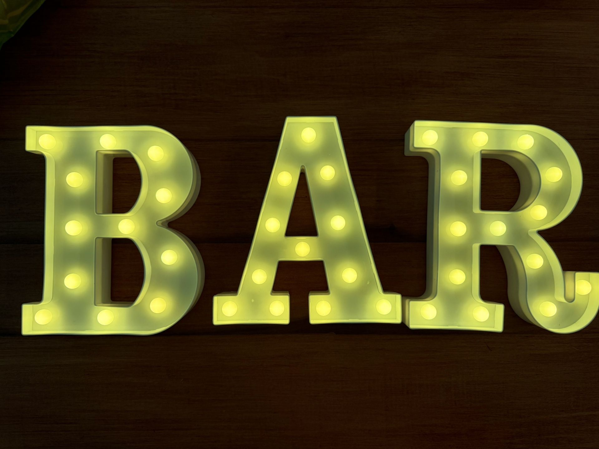Light Up Letters BAR Set