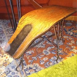 1906 Shoe Salesman & Shiner Stool