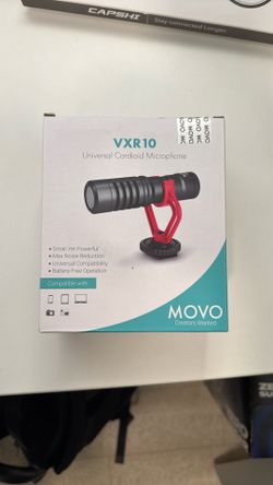 Movo VXR10 Universal Video Microphone with Lightning Dongle Adapter