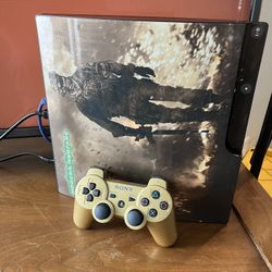 🔥 PlayStation 3 Slim – Special Edition w/ Gold Controller & Huge Game Library 🔥