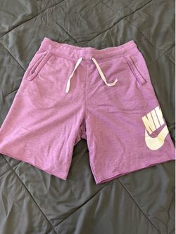Nike Men's Size M Purple Fleece Logo Sweat Shorts