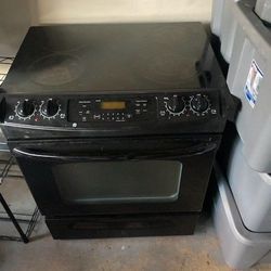 Ge glass top electric stove