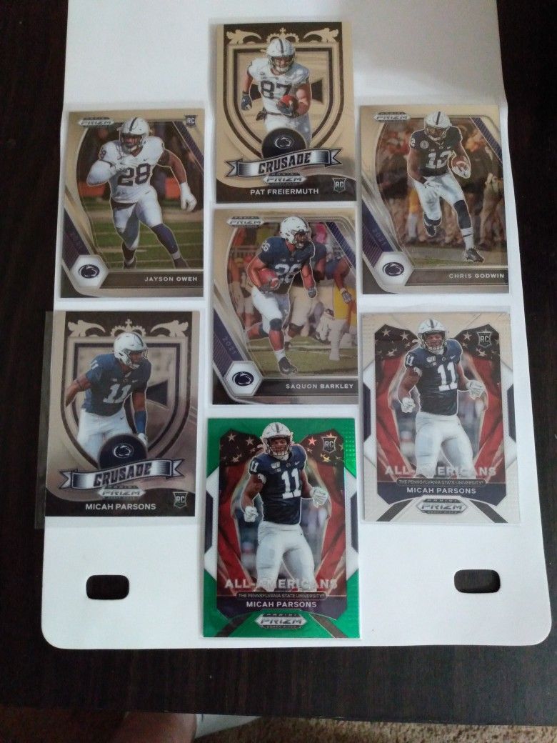 Penn State Football Panini Prizm 7 Card Lot