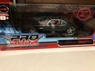 1968 Chevrolet Camaro Z/28 -Black- Pro Rodz Die Cast Model