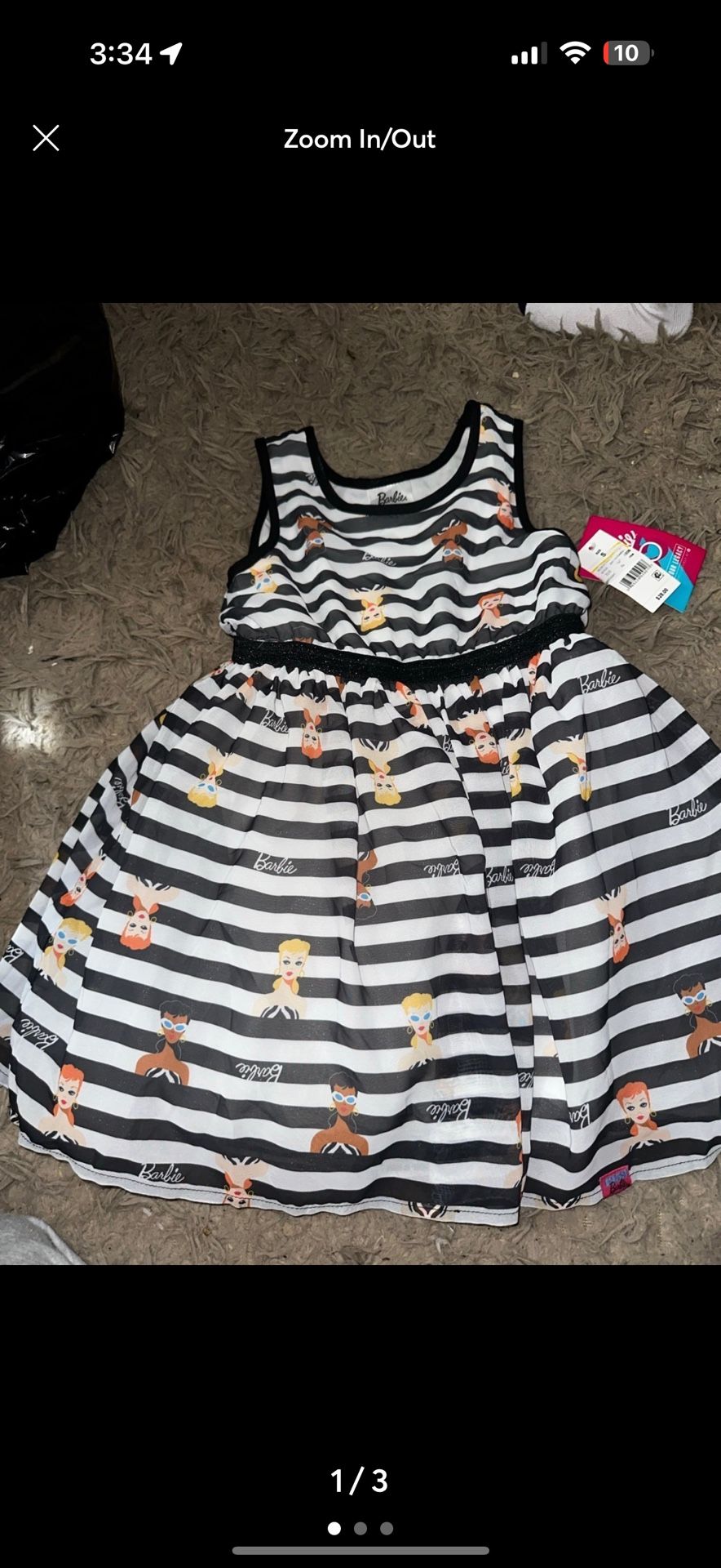 Barbie Girl Dress Size Small