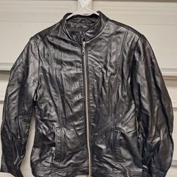 Soft Black Leather Jacket Vintage 90’s Size Large Wilson’s Leather