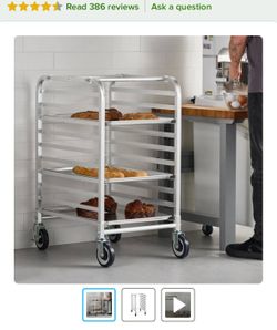 Rolling baking rack