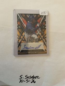 2023 leaf exotic Butterfly jackson chourio rookie Auto ba-jc1 #1/2