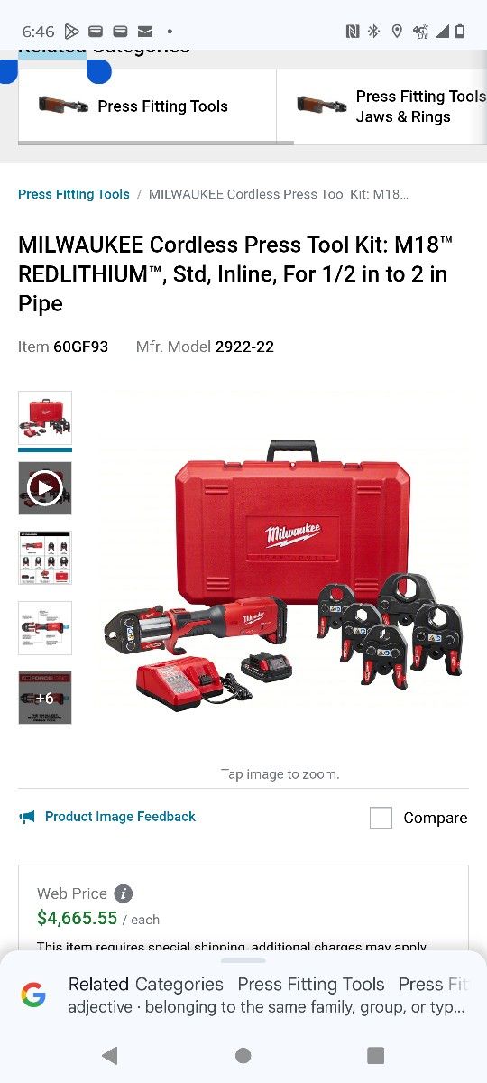 Milwaukee Pro Press Tool M18
