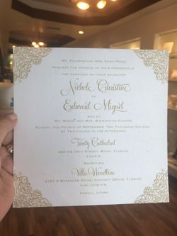Wedding invitation