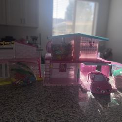 Shopkins House With Car And Furniture 