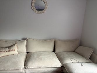 White comfy couch