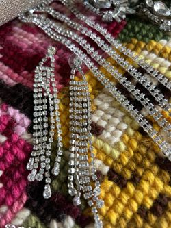 Long Back Drop Necklace and Earrings