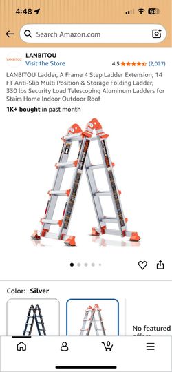 4 step 14ft Ladder LANBITOU