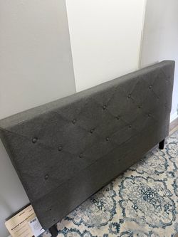 Gray Tufted Upholstered Headboard