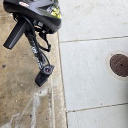 Helmet and Air Pump 