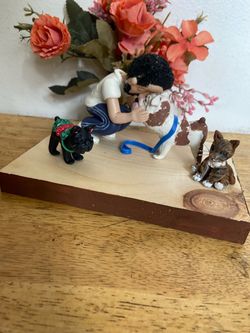 Handmade diseño personalizado con mascotas (porcelana fría )