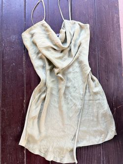 Naked Zebra Cowl Neck Mini Dress Size L