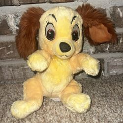Disney Babies Puppy Lady Cocker Spaniel Stuffed Plush Doll - 11” Tall