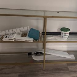 Gold/Glass Console