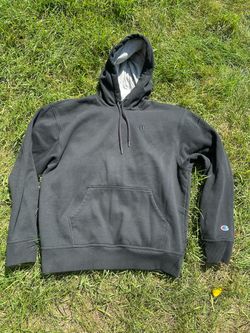 Vintage Champion Pullover Hoodie Black  Size: Large