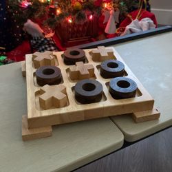 Wooden Tic Tac Toe 