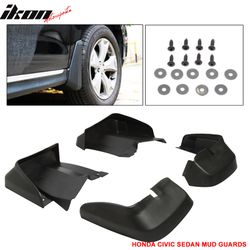 Fits 2006-2011 Honda Civic 4Dr Sedan Mud Guards Splash Flaps Fender OE Style PU 4PCS