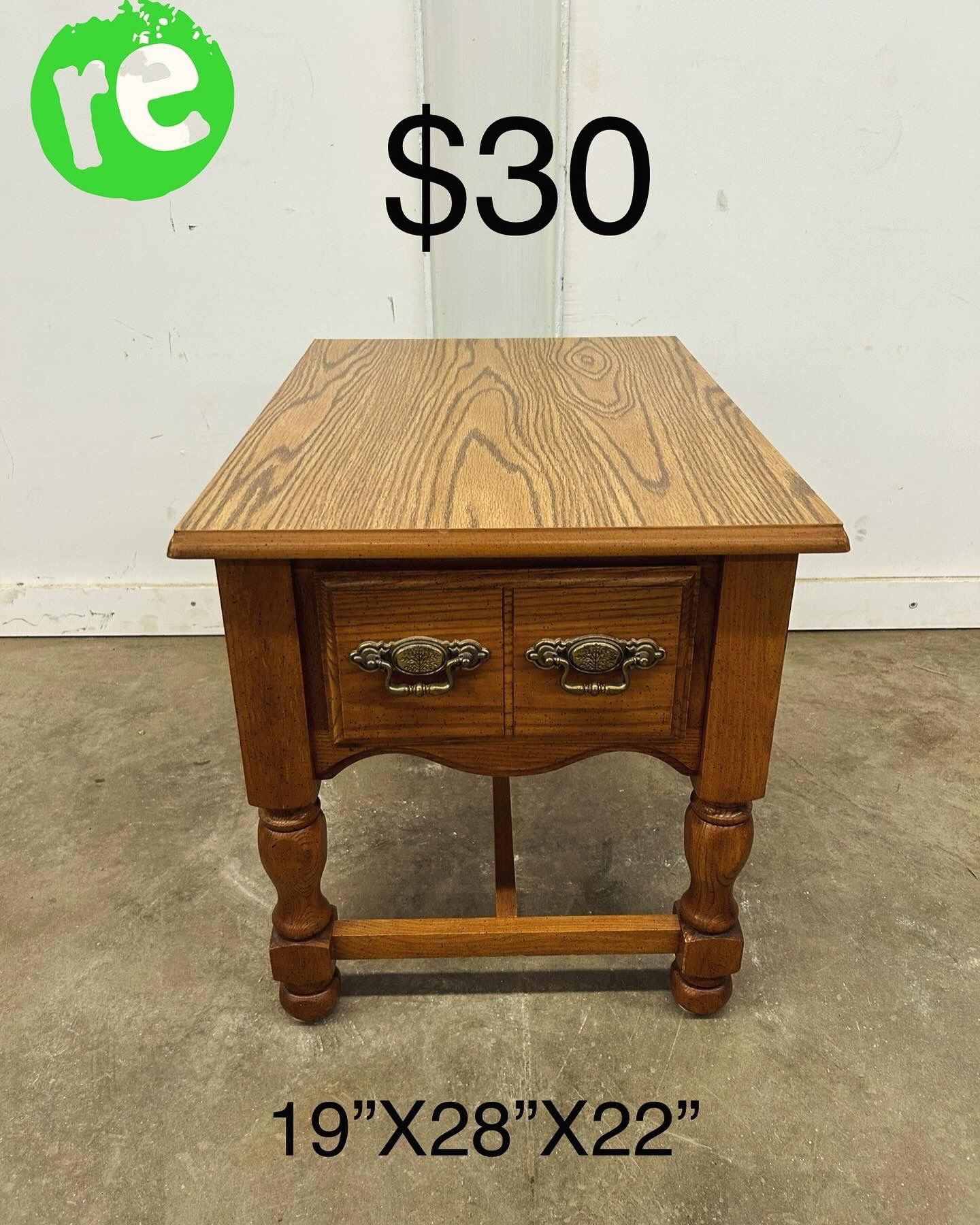 Solid Wood End/Side Table