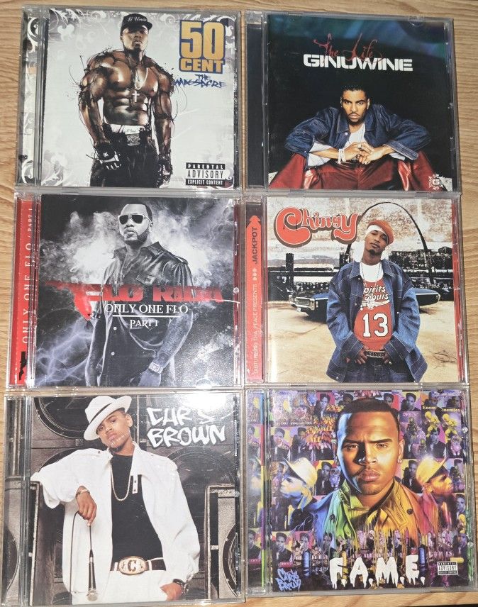 6 CD Urban LOT: Chingy/50 Cent/Chris Brown/Flo Rida/Ginuwine
