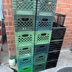 So Many Different Vintage Milk Crates Available For Sale