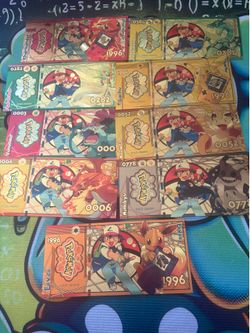 Pokemon gold ticket decor