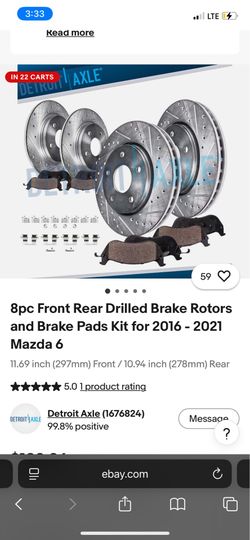 Brake pad/rotors