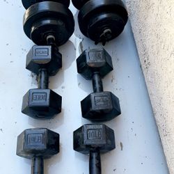 6 Dumbbells In Great Condition 