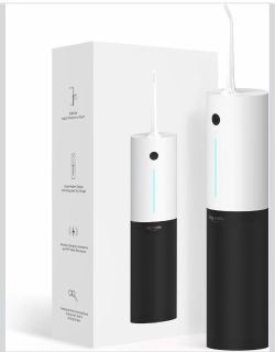 Bigsmile Water Flosser Cordless Portable Dental Irrigator Travel Shower Strong Pick Floss IPX7 200ML Soft Must Have for Kids Braces Bridges (Panda