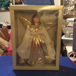 Goebel Angel Doll And Christmas Tree Top Hand Made In West Germany