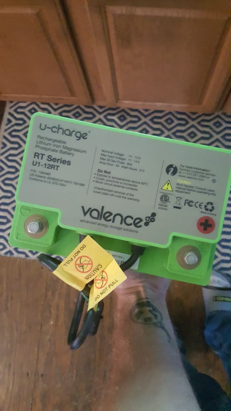 Valence U-charge plug n play 12v batteries