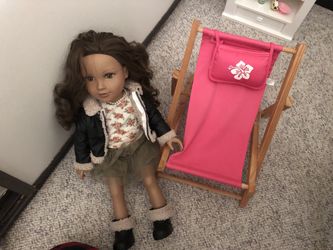 Doll beach lounge chair (Doll not included)