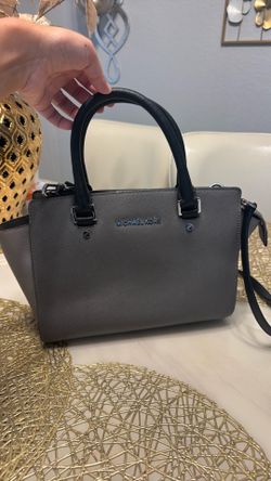 Michael Kors Selma Medium Saffiano Leather Grey