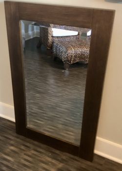 Ballard Designs Large Rectangular Mirror (42” x 26”) Brown-Copper Finish