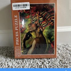 African American Woman Wooden Puzzle