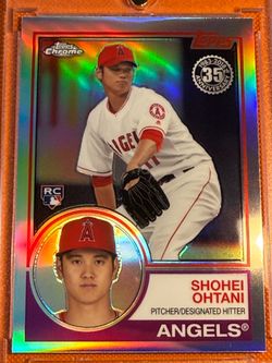 2018 Topps Chrome - Shohei Ohtani - #83T-6 Chrome 1983 Topps Insert RC ANGELS
