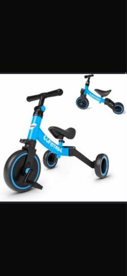 besrey 5 in 1 Toddler Bike for 1-4 Years Old Kids Balance Bike, Birthday Gift and Toy for Boys and Girls, Toddler Tricycle, Adjustable Seat Height and