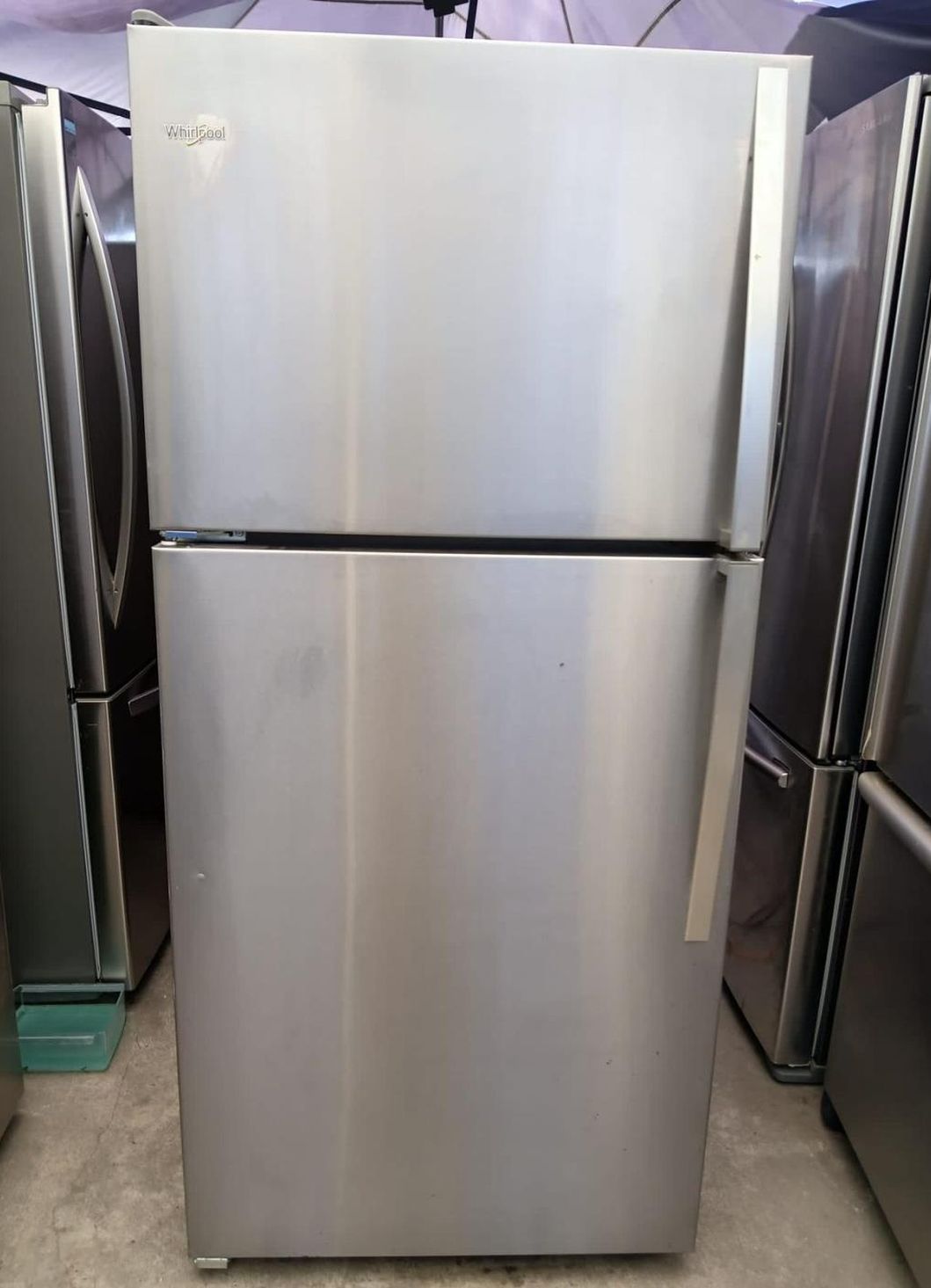 Whirlpool Top Mount Stainless Fridge
