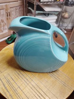 Vintage Teal Fiesta Pitcher