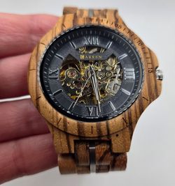 Olive Wood Handmade Watch