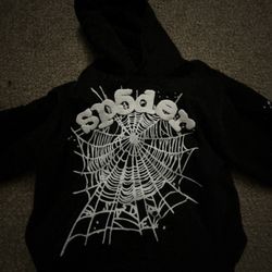 Black and White Sp5der hoodie 