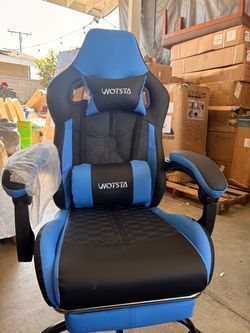 NEW Black and blue gaming chair