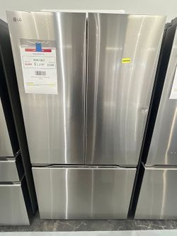 LG 25cu ft Counter Depth MAX w/Zero Clearance 3-Door French Door Refrigerator