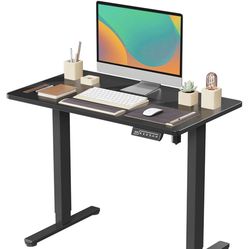 Small Electric Standing Desk, 35" × 20" black